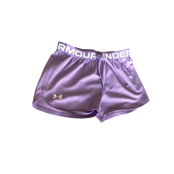 Girls Shorts Play Up Solid by Under Armour Girls Shorts ‎ YM    NWT - Picture 2 of 4
